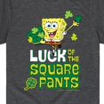 thumbnail image 3 of SpongeBob SquarePants - Luck Of The Square Pants - Toddler And Youth Short Sleeve Graphic T-Shirt, 3 of 6