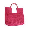 thumbnail image 1 of Travel Bag Handheld Portable High Capacity Handwoven Women Straw Woven Shoulder Bag Travel Accessory, 1 of 10