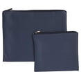 thumbnail image 4 of Tallit and Tefillin Bag Set for Jewish Prayer Shawl Zippered Leatherette Bags with Plastic Protection Cover (Pebbled Navy), 4 of 5