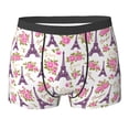 thumbnail image 6 of Men's Boxer Briefs, flower Tower rose Soft Comfy Mens Underwear Boxer Briefs Breathable With Widen Waist, 6 of 7
