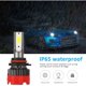 thumbnail image 4 of 2 juegos de faros LED para coche de 8000 LM, alto/bajo, 9-30 V CC 9006 Bombilla para faros delanteros de coche modificada, superbrillante y casi brillante, 4 of 5