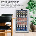 thumbnail image 4 of Whynter 3.3 Cubic Foot Beverage Center Fridge with Lock Stainless Steel, 4 of 13
