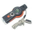 thumbnail image 1 of Sifflet Militaire 7 en 1 Multifonction Lampe de Poche d'Urgence de Vie Accessoire de Sauvetage Camping Randonnée Q3N1 Outil, 1 of 9