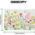 thumbnail image 5 of Spring Placemats 12x18 Inch Set of 4 Summer Pink Floral Daisy lavender Farmhouse Rustic Holiday Kitchen Dining Table Decorations for Indoor Outdoor Dinner Party Décor GP031, 5 of 5