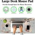 thumbnail image 2 of Gaming Mouse Pad Retro Long Mousepad, Large Desk Pads Computer Desk Mat, The Desk Pad Non-Slip Rubber Base, 35.4 X 15.7 inch for Work/Game/Office/Home World Map with Balloons and Animals, 2 of 6