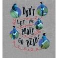 thumbnail image 5 of Beetlejuice Beetlejuice Don't Let The Phone Go Dead Heather Gray Men's Crew Neck Short Sleeve Tee-Small, 5 of 6