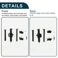 thumbnail image 5 of Unique Bargains AC Air Vent Clips Tab Air Conditioning Vent Outlet Trim Tab for BMW 3' G20 Black Silver Tone Right 1 Set, 5 of 6