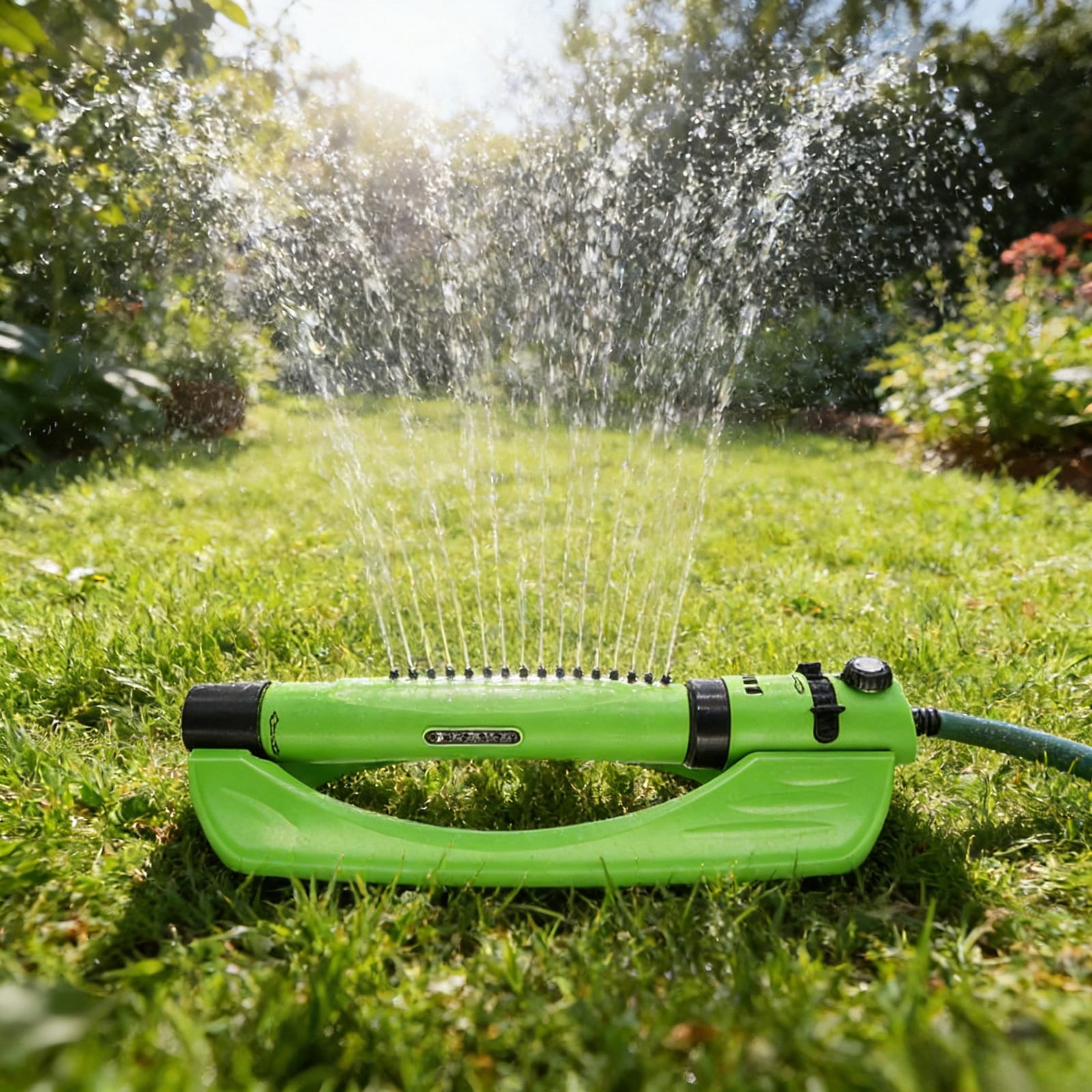 Oscillating Sprinkler for Garden and Lawn, 3 in 1 Adjustable Automatic Watering Tool with Anti Clog Nozzle, Rotatable Multi-Angle 360Â° Heavy Duty Irrigation for Outdoor Watering