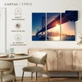 thumbnail image 4 of Elephant Stock Bay Bridge Wall Art - Horizontal Multi Panel Canvas - Living Room Wall Decor - Architecture Multi Panel - Black And Blue Decor - 23" x 14", 4 of 4