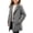 Gray, variant on Girls Single Breasted Wool Blend Coat, Notch Lapel Mid Length Trench Coat Windbreaker Jackets with Pockets for Fall Winter Daily Wear White 4-5Years