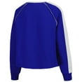 thumbnail image 3 of Women's Gameday Couture Royal Florida Gators Blindside Raglan-Cropped Pullover Sweatshirt, 3 of 3