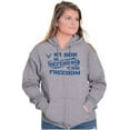 thumbnail image 4 of US Air Force My Son Defending Freedom Unisex Plus Size Zip Hoodie Brisco Brands 2X, 4 of 5