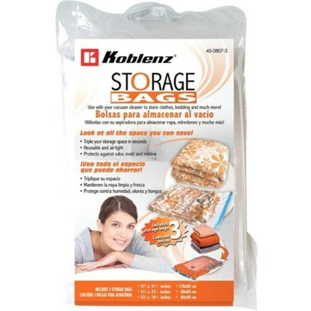 KOBLENZ 45-0807-3 Space-Saving Storage Bags