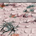 thumbnail image 5 of Hawaii Dog Crate Cover, Summer Pattern with Palms Rocky Beach and Hibiscus Flora, Easy to Use Pet Kennel Cover Small Dogs Puppies Kittens, 7 Sizes, Rose Dark Salmon, by Ambesonne, 5 of 6