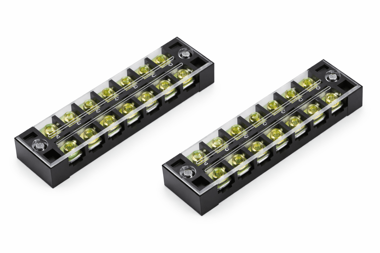 20-13 AWG 8-Circuit Terminal Block 15-TB-2508-2 (2-Pack)