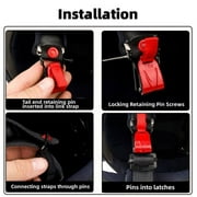 BQLQBQLQ 1 Set Helmet Quick Release Buckle Kit Ratcheted Chin ej Adapter Strap 25mm