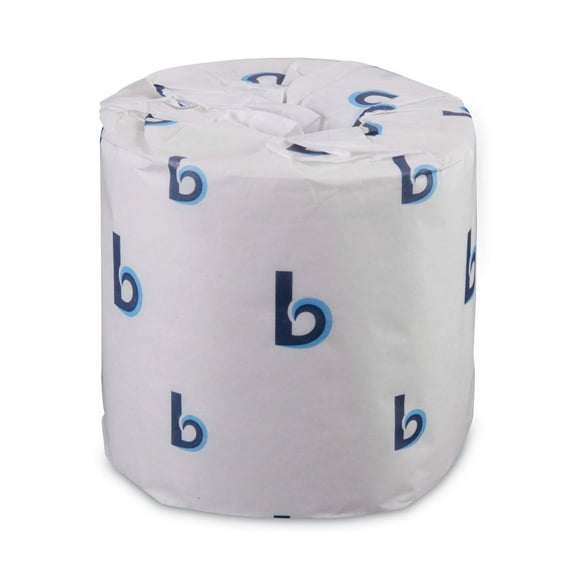 Boardwalk 2-Ply Toilet Tissue, Standard, Septic Safe, White, 4 x 3, 500 Sheets/Roll, 96 Rolls/Carton