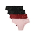 thumbnail image 1 of Attraco Women Panties Mid Rise Briefs Solid Briefs Silky Pack of 4 S-XL, 1 of 10