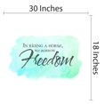 thumbnail image 4 of Quotes & Sayings Wall Decals for Family Living Room - Animal Rights Horse DIY & Creativity Boy Girl Bedroom Wall Sticker - Size: 30 In x 18 In, 4 of 5