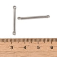 thumbnail image 3 of Non-Tarnish 304 Stainless Steel Links Bar Connector Charms Stainless Steel color 25x2.5x1.5mm Hole: 1.4mm, 3 of 3