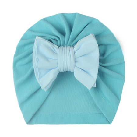 

Relanfenk Baby Hats Boys Girls Solid Beanie Bowknot Elastics Turban Cap Hat