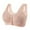 Pink, variant on JUMESG Daisy Bras for Older Women Front Closure Bras Push Up Bra No Underwire Plus Size Front Button Bra (Rose Gold,48)