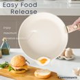 thumbnail image 2 of Refurbished Caannasweis 9535-5PCS-Beige 11 Pieces Stackable Nonstick Cookware Sets Removable Handle Induction Pots and Pans, 2 of 3