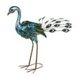 thumbnail image 2 of Alpine Corporation Solar-Powered Peacock Garden Décor with Cool White LED Lights, 19", 2 of 3