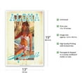 thumbnail image 2 of Aloha Hawaii - Vintage Travel Poster by Wade Koniakowsky - Master Art Print (Unframed) 13in x 19in, 2 of 4