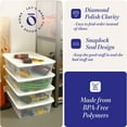 thumbnail image 4 of Homz Snaplock 41 Qt Plastic Storage Container w/Latching Lid (4 Pack), 4 of 10