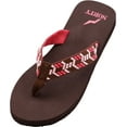 thumbnail image 1 of NORTY Womens Flip Flops Adult Female Thong Sandals Brown - Runs 1 Size Small, 1 of 7