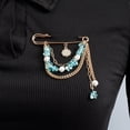 thumbnail image 3 of Elegant Long Fringe Multi-Layer Alloy Brooch For Women Fashion Accessories For Casual Outfits And Evening Dresses, 3 of 8