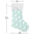 thumbnail image 2 of Coolnut 17.7 Inch Christmas Stockings, 2 PCS Leaf Geometric Presonalized Large Stocking Sock for Family Holiday Xmas Party Decorations, 2 of 7