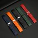 thumbnail image 5 of Correa de reloj de silicona de liberación rápida para IWC Portugal Big Pilot Mark 18 Verde azul hombres Naranja rojo Correa de reloj de caucho pulsera 21mm, 5 of 5
