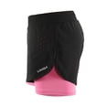 thumbnail image 4 of MUJERES MUJERES 2-EN-1 QUE Corren Pantalones Cortos de Secado Rápido Ejercio de Abrenamiento Acto Activo Pantalones Pantalones Cortos de Trote Con Revestimiento MÁS MÁS, 4 of 7