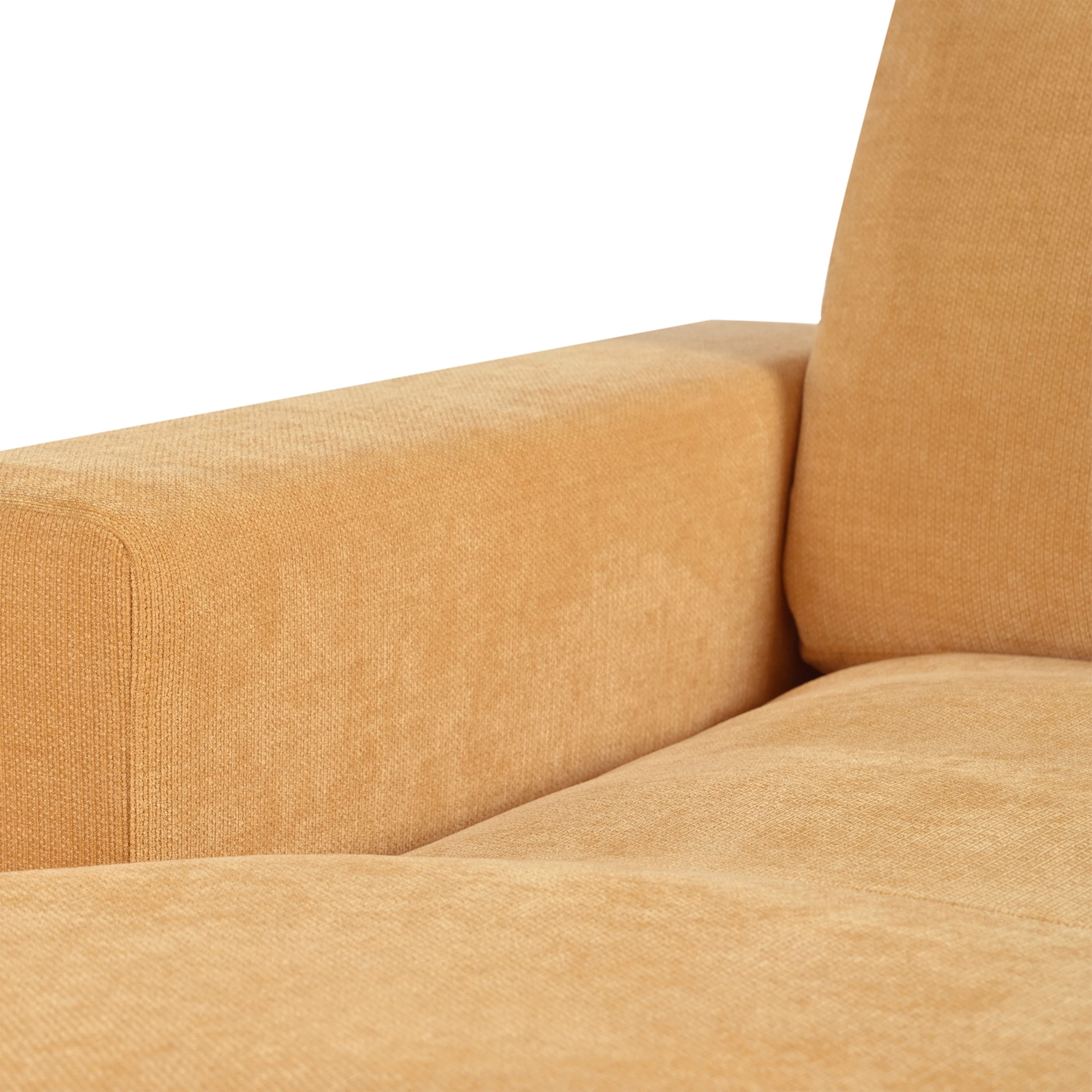 Christopher Knight Home 70.9" Classic Oversized Chaise Lounge Chair, Plush Fabric with Durable Frame, Yellow