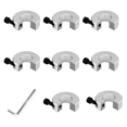 thumbnail image 1 of 8Pcs SBR16 Linear Rail Stop Collars Aluminum Alloy Shaft Limit Fixing Rings with Wrench,Linear Rail Shaft Stop Collars, 1 of 6
