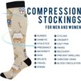 thumbnail image 4 of FREEAMG Celebrate Holiday Canada Day Beavers Elements Compression Socks for Women and Men, 1 Pair, 4 of 7