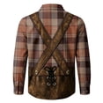thumbnail image 6 of Falkdiz Denim Style Shirts for Boys Plaid Button Up Vintage Long Sleeve Casual Graphic Boys Tops Travel,Brown,Size: 2, 6 of 6