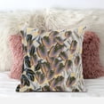 thumbnail image 3 of Tulip Bouquet Indoor/Outdoor Pillow in Orange Green Yellow 18x18, 3 of 5