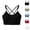 Black, variant on Sports Bras for Women Quick Drying Moisture Wicking Strappy Bra Lightweight Racerback Push Up Bralettes Workout Bra