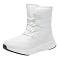 thumbnail image 1 of Dsscvnef Bottes de Neige pour Femmes Mode Hiver Épaissies Chaudes Confortables à Lacets pour Temps Froid, 1 of 9