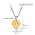 Fashion Hop Stainless Steel Pendant Geometric Necklace Men's Jewelry