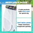 thumbnail image 4 of Mens Swim Trunks Quick Dry Board Shorts with Mesh Lining, Breathable Fit Hawaii Beach Shorts Swimwear Bathing Suits, 4 of 5