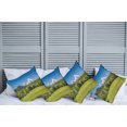thumbnail image 2 of Ambesonne Scenery Throw Pillow Cover 4 Pack, Bavarian Alps Village, 18", Forest Green Fern Green, 2 of 5
