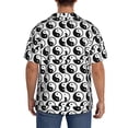 thumbnail image 3 of Rateoe Yin Yang Pattern Men's Short Sleeve Classic Shirt, Casual Short-Sleeved Shirt, Lightweight Summer Shirt, Cuban Collar Shirt,Button-Front Shirt-Small, 3 of 5