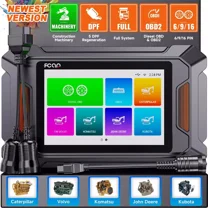 FCAR F804 24V Diesel OBD Scanner Construction Machinery Diagnostic Scan Tool Heavy Duty Truck Scanner Full System DPF Regen for Caterpillar Volvo Komatsu John Deere Kubota OBD OBD2 2in1 Code Reader