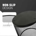 thumbnail image 4 of Black Non-slip Stylish & Sturdy Metal Waste Paper Bin for Home, Bedroom, Office, Bathroom, Living Room & Kitchen ,with Sleek Design, 4 of 5