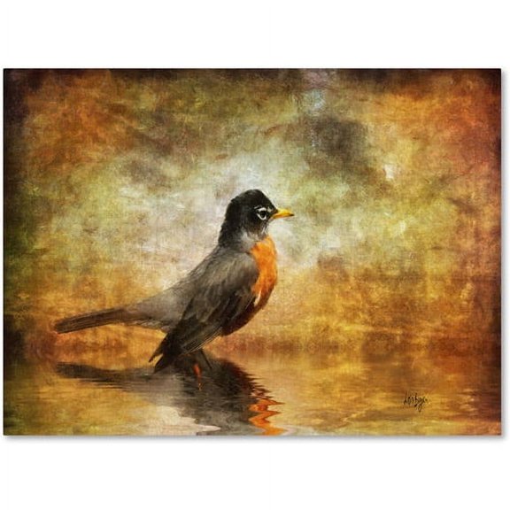 Trademark Fine Art "The Robin" Canvas Art by Lois Bryan