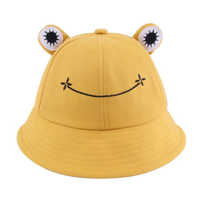 Sombrero de pescador de ala ancha con forma de rana, de 56 a 58 cm de circunferencia, informal, protector solar